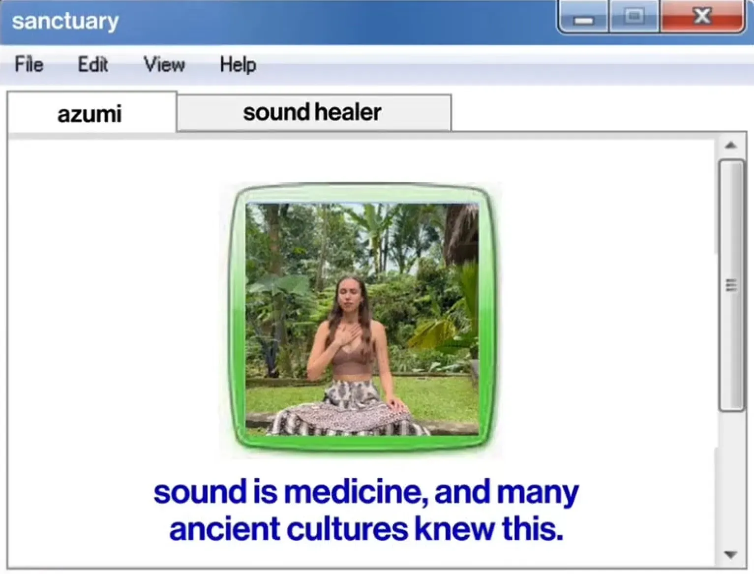 On sound and healing with Azumi Fabienne